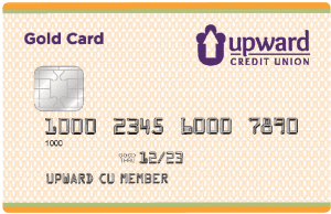 Gold Upward Visa Card