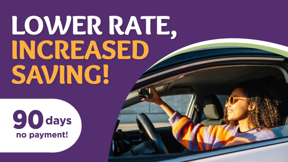 Lower Rate, Increased Saving! 90 days no payment